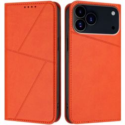 Mobigear Frosted Flip iPhone 17 Pro Hoesje Bookcase Portemonnee - Oranje
