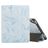 Mobigear Tri-Fold Marble iPad 5 (2017) Hoes Bookcase + Stylus Houder - Blauw