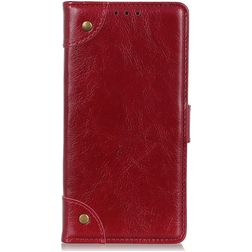 Mobigear Ranch Samsung Galaxy M51 Hoesje Bookcase Portemonnee - Bordeaux Rood