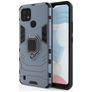 Mobigear Armor Ring Realme C21 Hoesje Hardcase Backcover Shockproof met Ringhouder - Blauw