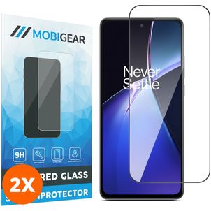 Mobigear Premium OnePlus Nord CE 4 Lite Glazen Screenprotector - Case Friendly - Zwart (2-Pack)