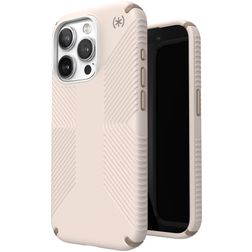 Speck Presidio2 Grip iPhone 15 Pro Hoesje Hardcase Backcover Shockproof - Bleached Bone