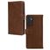 Mobilize Wallet Samsung Galaxy A35 Hoesje Echt Leer Bookcase Portemonnee - Bruin
