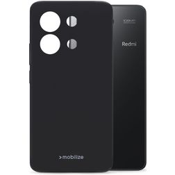 Mobilize Rubber Gelly Xiaomi Redmi Note 13 4G Hoesje Flexibel TPU Backcover - Zwart