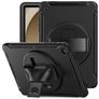 Mobigear SureGrip Samsung Galaxy Tab A9 Plus (2023) Hoes Hard Kunststof,Siliconen Backcover + Standaard - Zwart