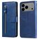 Mobigear Zipper iPhone 17 Pro Max Hoesje Bookcase Portemonnee - Blauw