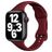 Mobigear Sport Slim Siliconen Apple Watch Bandje Druksluiting - 42/41/40/38 mm - Bordeaux Rood