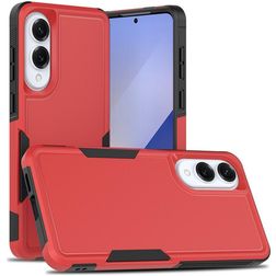 Mobigear Heavy Armor Samsung Galaxy S25 Edge Hoesje Hardcase Backcover Shockproof - Rood