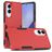 Mobigear Heavy Armor Samsung Galaxy S25 Edge Hoesje Hardcase Backcover Shockproof - Rood