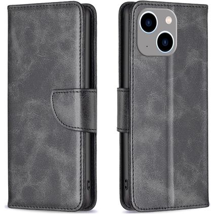 Mobigear Excellent iPhone 15 Plus Hoesje Bookcase Portemonnee - Zwart