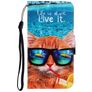 Mobigear Design Xiaomi Redmi 9A Hoesje Bookcase Portemonnee - Strand Kat
