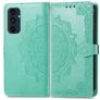 Mobigear Mandala Samsung Galaxy A16 Hoesje Bookcase Portemonnee - Groen