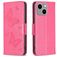 Mobigear Butterfly iPhone 15 Plus Hoesje Bookcase Portemonnee - Magenta