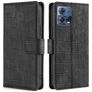 Mobigear Croco Motorola Edge 30 Fusion Hoesje Bookcase Portemonnee - Zwart