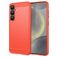 Mobigear Brushed Slim Samsung Galaxy S25 Plus Hoesje Flexibel TPU Backcover - Rood