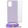 Mobilize Lanyard Gelly Samsung Galaxy A32 5G Flexibel TPU Hoesje met koord - Pastel Purple