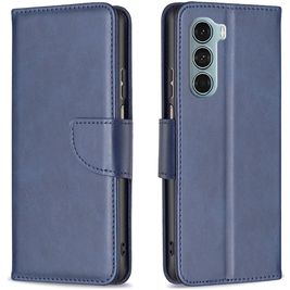 Mobigear Excellent Motorola Moto G200 5G Hoesje Bookcase Portemonnee - Blauw