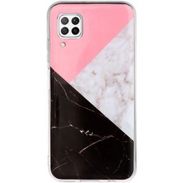 Mobigear Marble Huawei P40 Lite Hoesje Flexibel TPU Backcover - Driekleurig