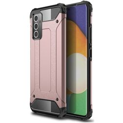 Mobigear Outdoor Samsung Galaxy A82 5G Hoesje Hardcase Backcover Shockproof - Roségoud