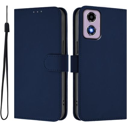 Mobigear Urban Wallet Motorola Moto G04 Hoesje Bookcase Portemonnee - Marineblauw