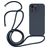 Mobigear Lanyard iPhone 15 Pro Siliconen Hoesje met koord - Donkerblauw
