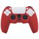 Mobigear Classic Dun Playstation 5 controller Hoesje Flexibel Siliconen - Rood
