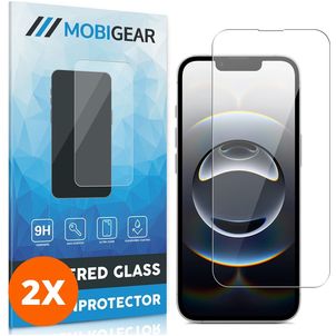 Mobigear iPhone 17e Glazen Screenprotector - Case Friendly (2-Pack)