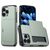 Mobigear Card iPhone 16 Pro Hoesje Hardcase Backcover Shockproof met Pasjeshouder - Groen
