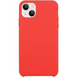 Mobigear Rubber Touch iPhone 15 Siliconen Hoesje Backcover - Rood