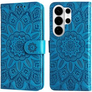 Mobigear Sunflower Samsung Galaxy S26 Ultra Hoesje Bookcase Portemonnee - Blauw