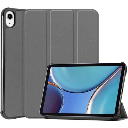 Mobigear Tri-Fold iPad Mini 6 (2021) Hoes Bookcase - Grijs