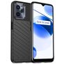 Mobigear Groove Realme C35 Hoesje Flexibel TPU Backcover - Zwart