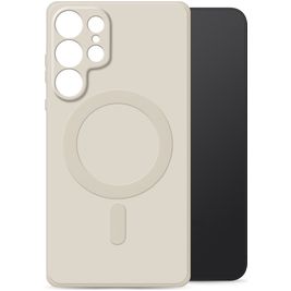 My Style Protective Flex Samsung Galaxy S25 Ultra MagSafe Hoesje Flexibel TPU Backcover - Antique White