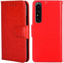 Mobigear Wallet Sony Xperia 1 IV Hoesje Bookcase Portemonnee - Rood