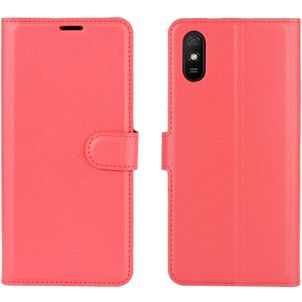 Mobigear Classic Xiaomi Redmi 9A Hoesje Bookcase Portemonnee - Rood