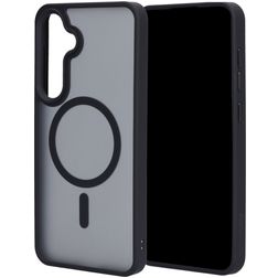 Mobiparts Hardcover Samsung Galaxy S25 Plus MagSafe Hoesje Hardcase Backcover - Satin Black