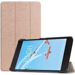 Mobigear Tri-Fold Lenovo Tab E7 Hoes Bookcase - Roségoud