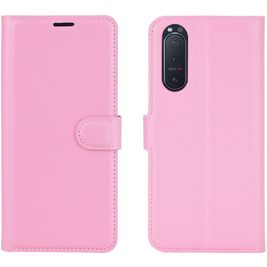Mobigear Classic Sony Xperia 5 II Hoesje Bookcase Portemonnee - Roze