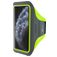Mobiparts Comfort Fit Telefoonhouder Hardlopen iPhone 11 Pro Sport Hoesje Neopreen Sportarmband - Neon Green