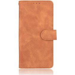 Mobigear Retro Motorola Edge Plus Hoesje Bookcase Portemonnee - Cognac