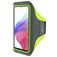 Mobiparts Comfort Fit Telefoonhouder Hardlopen Samsung Galaxy A53 Sport Hoesje Neopreen Sportarmband - Neon Green