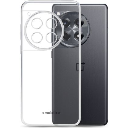 Mobilize Gelly Doorzichtig OnePlus 12R Hoesje Flexibel TPU Backcover - Transparant