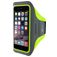 Mobiparts Comfort Fit Telefoonhouder Hardlopen iPhone 7 Plus Sport Hoesje Neopreen Sportarmband - Neon Green