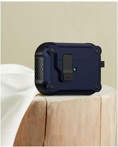 Mobigear Armor Clip Apple AirPods Pro 3 Hoesje - Blauw