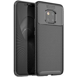 Mobigear Racing Huawei Mate 20 Pro Hoesje Flexibel TPU Backcover - Zwart