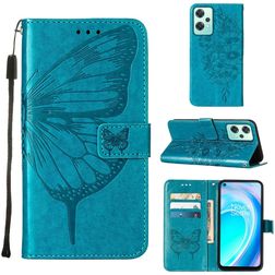Mobigear Butterfly Realme 9 5G Hoesje Bookcase Portemonnee - Blauw