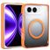 Mobigear Crystal iPhone Duo MagSafe Hoesje Hardcase Backcover - Oranje