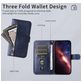 Mobigear Zipper iPhone 17 Pro Max Hoesje Bookcase Portemonnee - Blauw