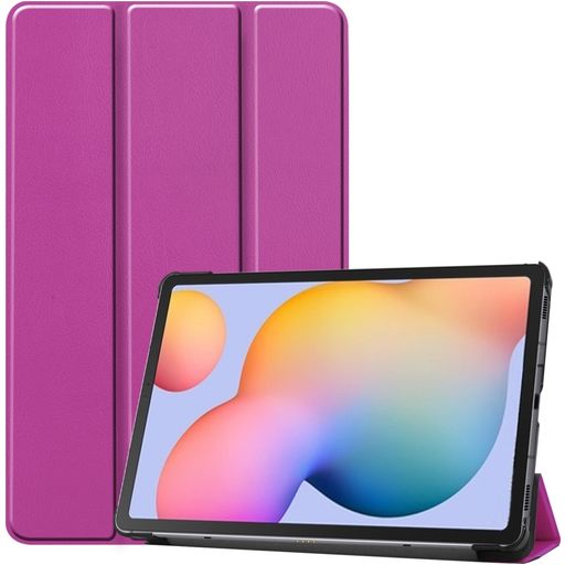 Mobigear Tri-Fold Samsung Galaxy Tab S6 Lite Hoes Bookcase - Paars