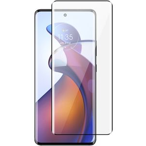 Mobigear Premium Motorola Edge 30 Fusion Glazen Screenprotector - Case Friendly - Zwart